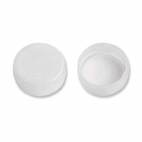 bouchon à vis en plastique blanc inviolable avec bague de sécurité pour les flacons à col large PET cap twist off