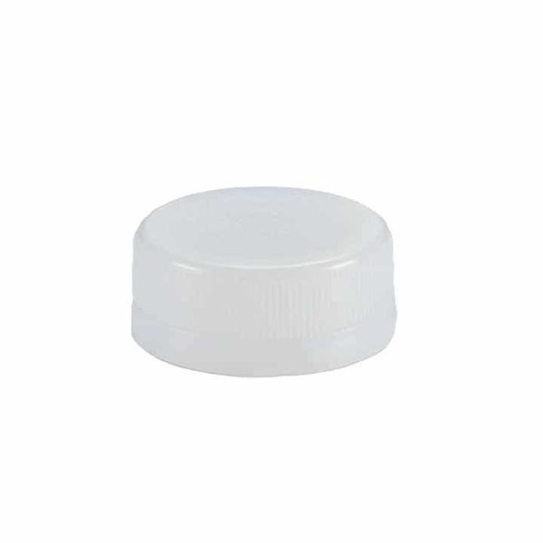 bouchon à vis en plastique blanc inviolable avec bague de sécurité pour les flacons à col large PET twist off capsules couvercles moroccocap