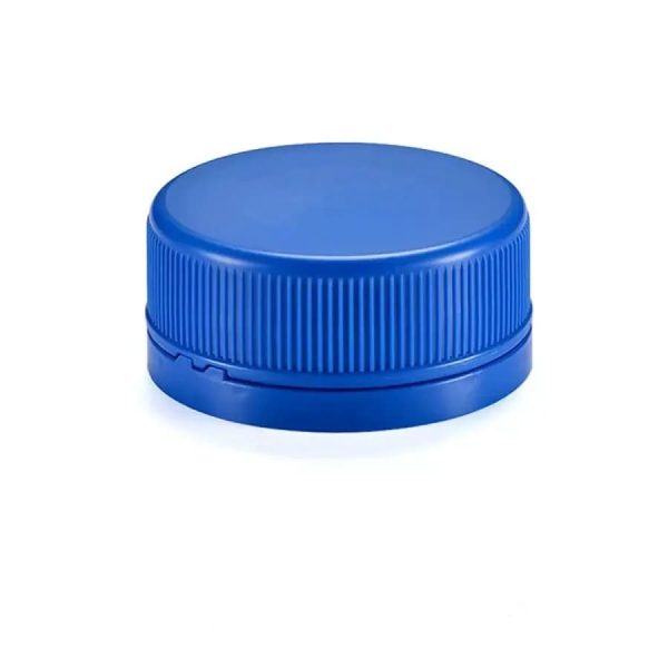 Bouchon Bleu à Vis en Plastique à Rayures de Haute Qualité pour Emballage Cosmétique morocco cap twist off emballage maroc