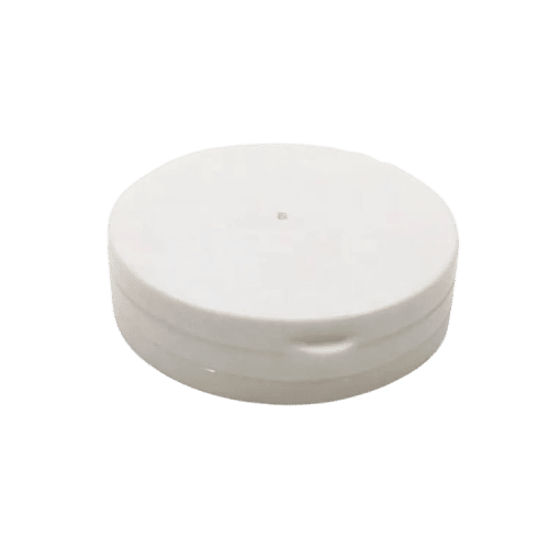 Bouchon à anneau de traction en plastique PP blanc pour flacon de pilules et de capsules