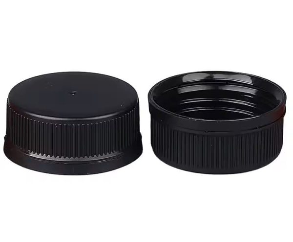 Bouchon Plastique Noir Inviolable – Idéal pour Produits Cosmétiques et Pharmaceutiques emballage maroc cosmetique morocco cap