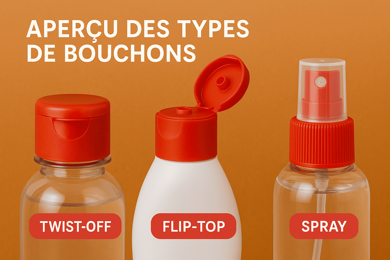 Twist-off, flip-top, spray… Tout savoir sur les différents types de bouchons